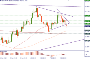 USD/ZAR: a potential top